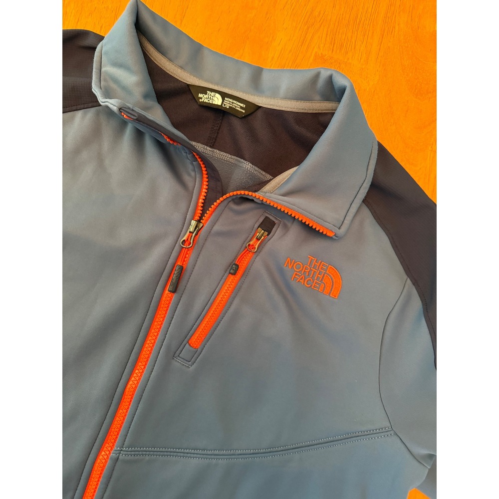 The North Face Mens Blue Tenacious Hybrid Softshell Full Zip Jacket Large